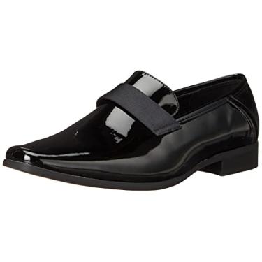 Imagem de Calvin Klein Mocassim Bernard masculino, Patente preta 967, 44