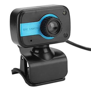 Imagem de Webcam, Câmera Web Ajustável Video Webcam USB Webcam com Microfone para Conferência para Laptop para Desktop Mac para Vídeo Chamada