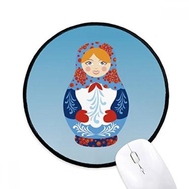Imagem de Mouse pad com símbolo russo de bonecas russas para escritório e computador