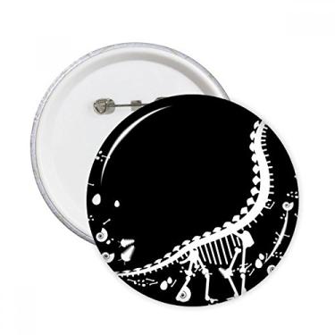 Imagem de Ossos de Dinossauro, Vegetação, Pinos Redondos, Emblema, Botão, Decoração de Roupas, Presente de 5 Peças