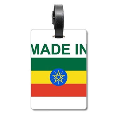 Imagem de Made In Ethiopia Country Love Mala Etiqueta de Bagagem Etiqueta para Bagagem