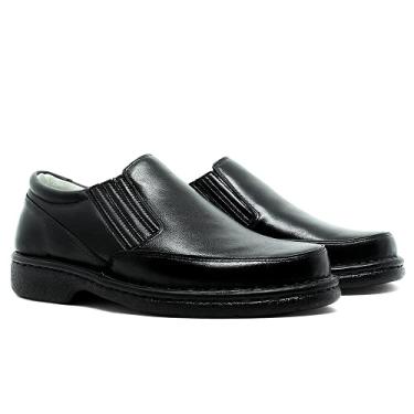 Imagem de Sapato Conforto Social Ortopédico Com Amortecedor 310 (41, Preto)