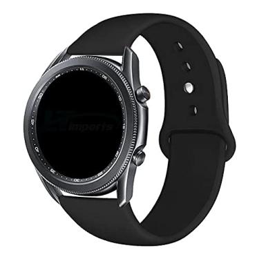 Imagem de Pulseira 22mm Sport Lisa LTimports compativel com Galaxy Watch 3 45mm - Galaxy Watch 46mm Sm-R800 - Gear S3 Frontier - GTR 4/3/2 - Bip 5 (Preto)