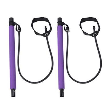 Imagem de Labuduo Barra de ioga, equipamento de ginástica doméstica, bastão de ioga, multiuso para escritório, casa, viagem, academia