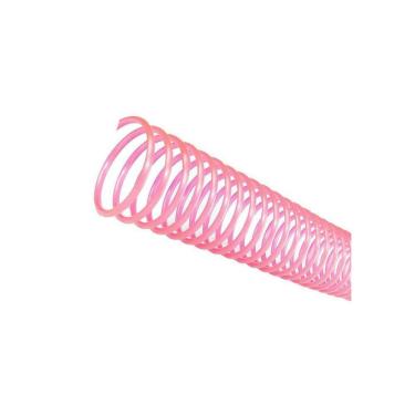 Imagem de Espirais para Encadernação Rosa Transparente 50mm 450 Folhas 12 und