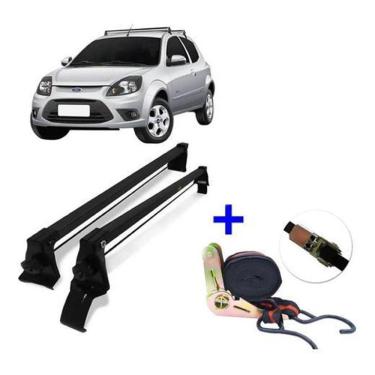 Imagem de Rack Teto Bagageiro Aço Ford Ka 2008 A 2013 + Cinta Catraca