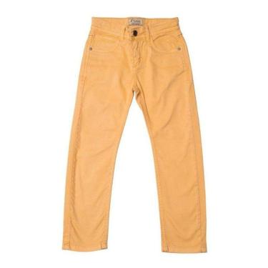 Imagem de Calça Jeans Infantil Masculina Mostarda Toffee - Nº01