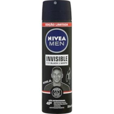 Imagem de Desodorante Antitranspirante Aerosol Nivea Men Invisible For Black &Am