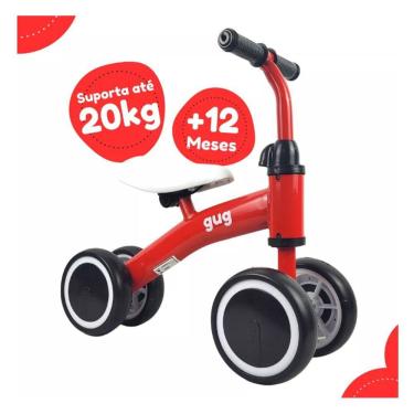 Imagem de Bicicleta Para Bebês Sem Pedal Treinar Equilíbrio 4 Rodas