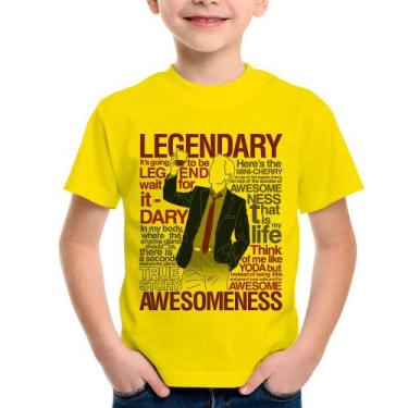 Imagem de Camiseta Infantil Legendary Awesomeness - Foca Na Moda