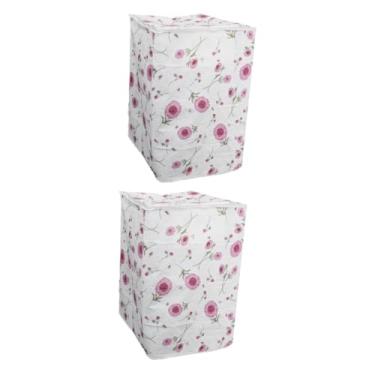 Imagem de UKCOCO 2 Pçs Cobre Lavadora/Secadora Capa De Máquina De Lavar Roupa Impressão Flor Capa Lavadora Saver Capa Impressa Flores Slider Ondulação