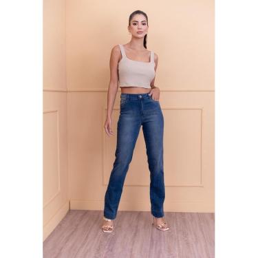 Imagem de Calça Jeans Reta Com Elastano-Feminino