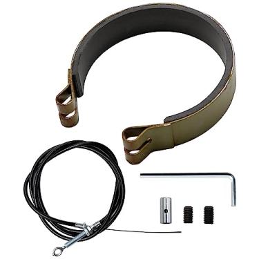 Imagem de Pino traseiro da faixa de freio de 10 cm com cabo de acelerador preto de 177 cm, substituição para Manco Bandit Critter 1492 4316 297 Rotary 484 Azusa 2251-B Yerf-Dog Go Kart Cart Buggies Predator