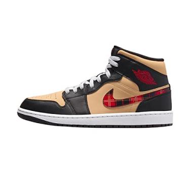 Imagem de Nike Tênis masculino Air Jordan 1 Mid SE, Preto/, gergelim, 9.5