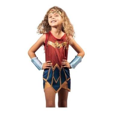 Imagem de Fantasia Infantil  Mulher Maravilha Com Acessórios - Super Magia