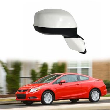 Imagem de Espelho lateral do passageiro do carro apto para HONDA CIVIC 2012 2013 2014 2015 espelho retrovisor acessórios de espelho retrovisor ajuste elétrico