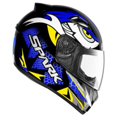 Imagem de Capacete EBF Spark Dragon - Preto e Azul - 58