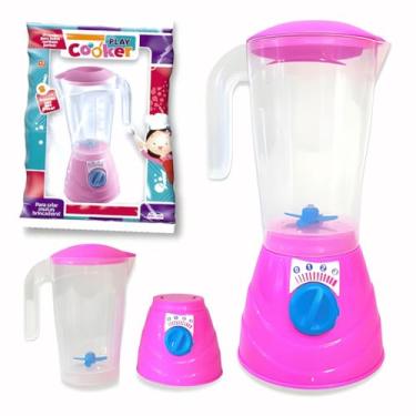 Imagem de Liquidificador Infantil Brinquedo de Cozinha Mini Play Cooker Brinquedo Faz De Conta Contas
