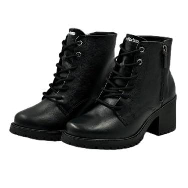 Imagem de Coturno Comfortflex Salto Médio Tratorado Feminino