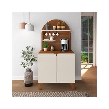 Imagem de Cantinho do Café Artely Viena com 2 portas e 3 prateleiras – 80cm de largura