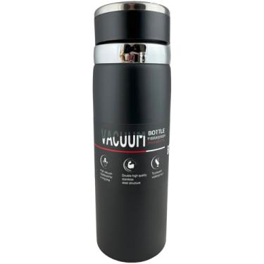 Imagem de Garrafa Térmica Água Inox 800ML Academia Squeeze Carro LM-P1352-PT (preto)
