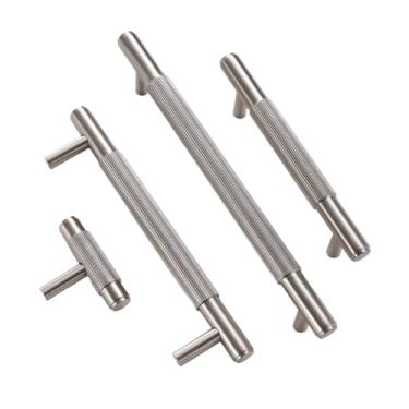 Imagem de Puxadores de móveis listrados de latão, moderno, cinza, latão, armário, gaveta, sapato, caixa de vinho, puxadores, l3100, sn, xl