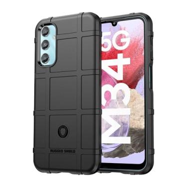 Imagem de Capas para Samsung Galaxy M34 5G.Caso básico,Botão de pressão flexível / 360 ° Proteção completa,Escudo Rugged