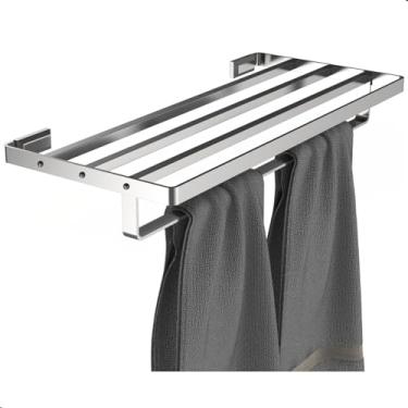 Imagem de UNIDAS STORE, Porta Toalhas de Banho Duplo Toalheiro Hotel Inox U.Empire