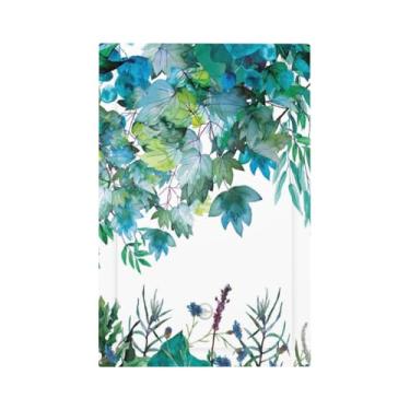 Imagem de Folhas de aguarela de eucalipto verde 1 interruptor de luz de gangue capas sem dispositivo placa de parede decorativa placa de interruptor em branco placa elétrica para casa de fazenda banheiro quarto