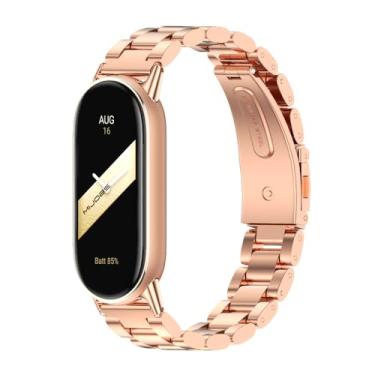 Imagem de MIJOBS Pulseira de substituição respirável para Xiaomi Mi Band 10/9/8 para Mi Fit Band 9 SmartWatch para mulheres e homens