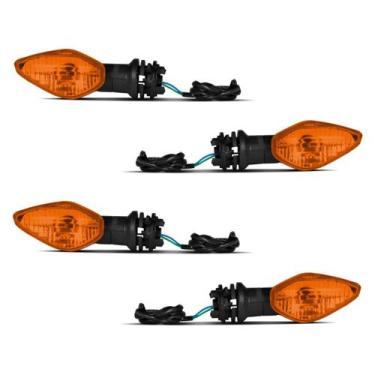 Imagem de Kit 4 Piscas Modelo Original C/ Chicote E Coxim Fan E Start 160 - Pro 