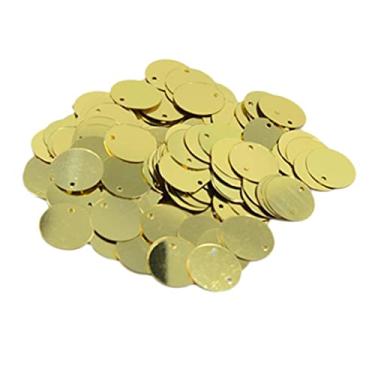 Imagem de Bonarty 16 mm Lantejoulas Lantejoulas Lantejoulas Soltas para Bordado, Noivado, Apliques, Enfeite de Festa de Casamento, Brincos, Decoração de Peça - Ouro