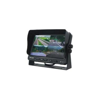 Imagem de Monitor Quad De 7 Polegadas 4 Canais Com Conector 4 Pinos - STK