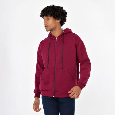 Imagem de Blusa Moletom Grosso C/ Touca e de Zipper C/ 40% De Desconto - Estilo 