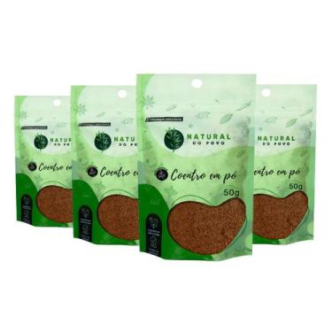 Imagem de  Coentro em Pó 100% Orgânico Puro Em Alta Qualidade Kit 4 Premium 50g 