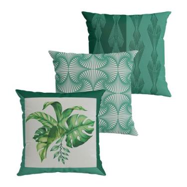 Imagem de Kit 3 Capas de Almofada Decorativa Belchior com Zíper Tecido Especial 