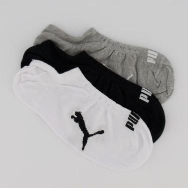 Imagem de Kit Meia Puma Sapatilha 3 pares, 39-43