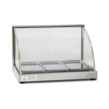 Imagem de Estufa Vitrine Curva para Salgado 3 bandejas W3B Tita, 110V