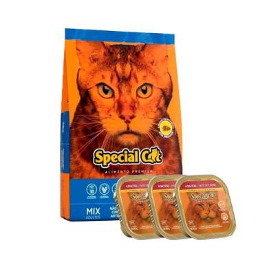 Imagem de Ração Special Cat Mix Gatos Adultos 20Kg + Sachês - SPECIAL DOG