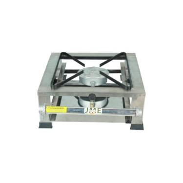 Imagem de Fogão Alta Pressão Mesa 1 Boca 30x30 100% Inox - JME METAL