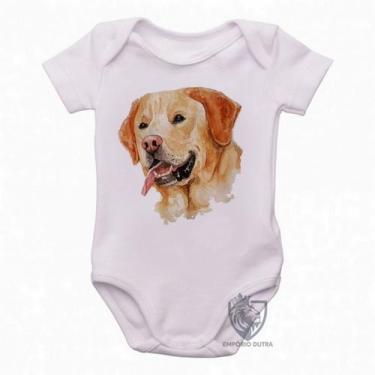 Imagem de body nenê criança roupa bebê  Labrador Caramelo - Empório Dutra, G   (