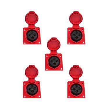 Imagem de 5 Pc Tomada Embutir 3p+t 16a 6h 380/415v N4046 - 000021