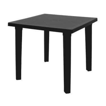 Imagem de Mesa Tramontina Sancho 80 x 80 cm em Polipropileno Preto