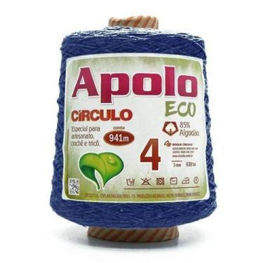 Imagem de Barbante Apolo Eco nº04 600g - CÍRCULO, 2775 AZUL BIC
