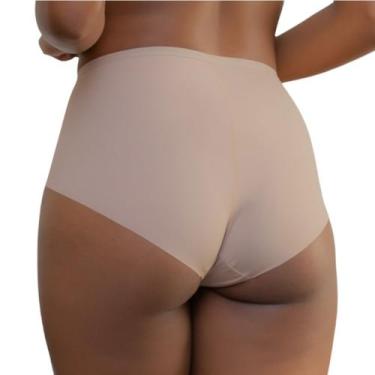 Imagem de Kit 5x Calcinha Shortinho Cós Alto Cintura Alta Caleçon Calesson Não M