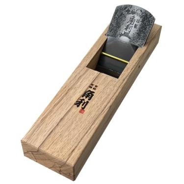 Imagem de KAKURI Plano de bloco japonês de 50 mm para marcenaria, KANNA — Plaina manual manual para acabamento de madeira, 24 x 6,3 x 5,8 cm, corpo de carvalho ecológico, feito no Japão