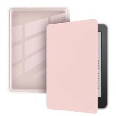 Imagem de Capa de acrílico para Kindle Paperwhite 2022 2021 2019 2018 2016 1 2 3 4 5 6 7 8 9 10ª geração 6 6,8 polegadas (rosa, SY69JL 2016 8th)