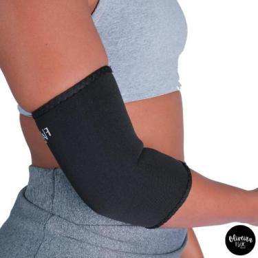 Imagem de Cotoveleira Neoprene Compressão Protetora Treino, Fitness, Exercício F