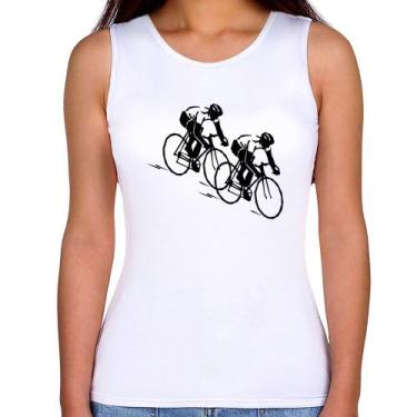 Imagem de Regata Feminina Race Bike - Foca na Moda, Branco, M