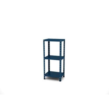 Imagem de Estante de Aço Multiuso de Canto Pandin 90 cm Azul del Rey